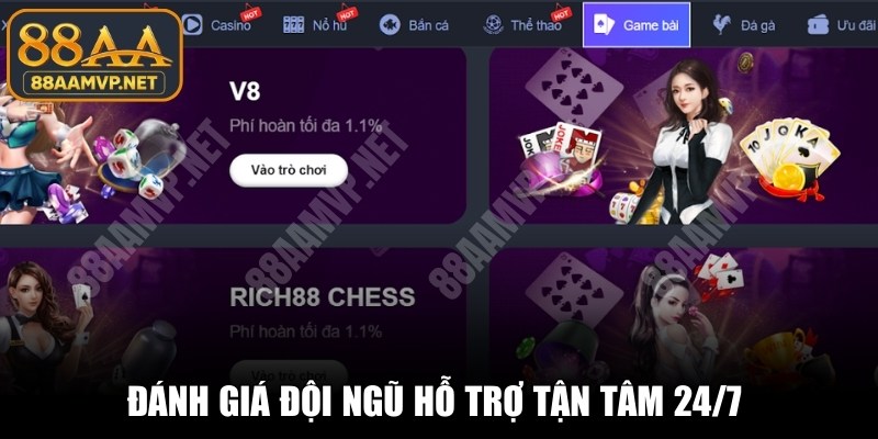 Đánh giá đội ngũ hỗ trợ vận hành 24/7 chuyên nghiệp