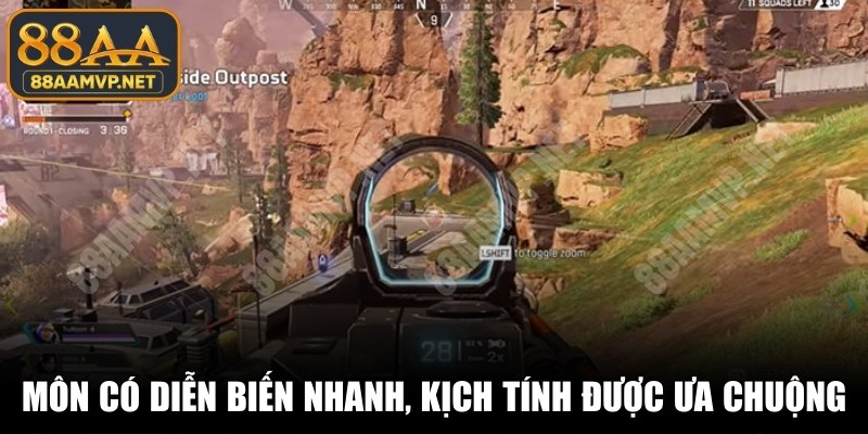 Những môn có diễn biến nhanh, kịch tính được ưa chuộng